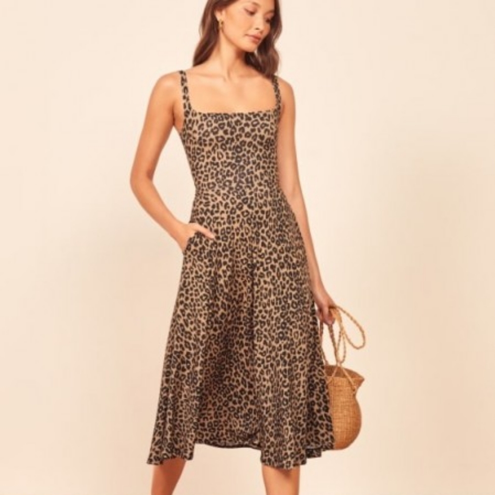Reformation Mary Dress in Cougar
